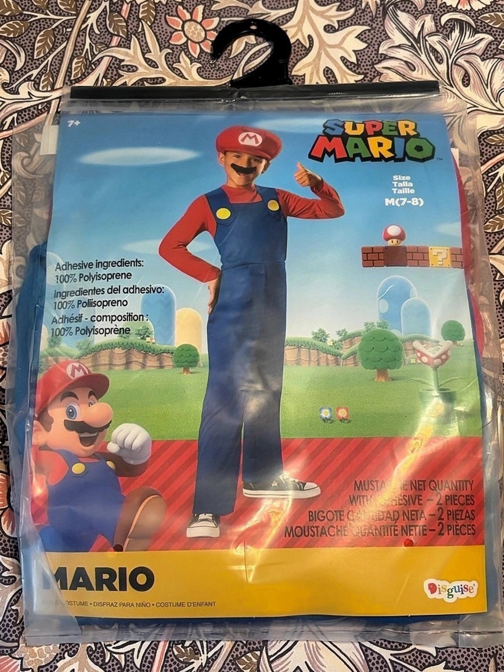 Nintendo Super Mario costume Boys Medium NWT
